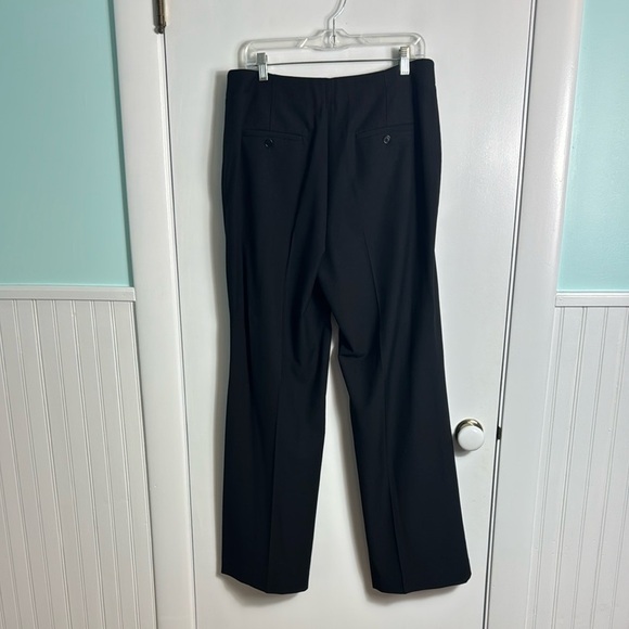 NWT Talbots Black Heritage Wide Leg Pants Wool Blend Size 12 Minimalist Capsule - Picture 5 of 12